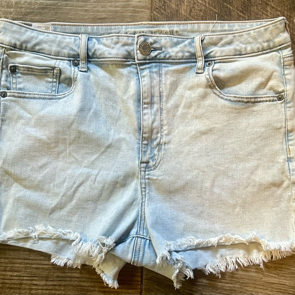American Eagle Outfitters Light Blue Jean Shorts Sz 16